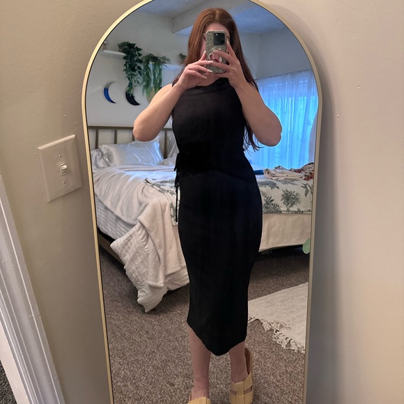 Abercrombie & Fitch black key hole maxi dress size XS - Picture 2 of 11